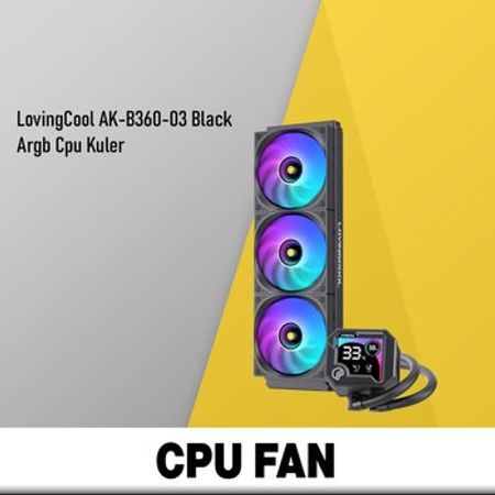 ARGB CPU Fan LovingCool AK-B360-03 Black – Masaüstü kompüterlər – ucuztap.az