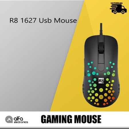 RGB mouse R8 1627 USB – Kompüter aksesuarları – ucuztap.az