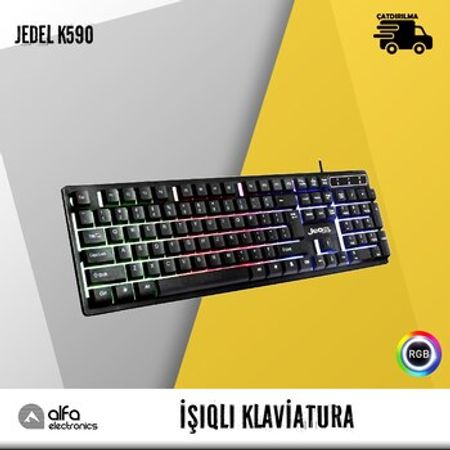 Jedel K590 işıqlı klaviaturası – Kompüter aksesuarları – ucuztap.az