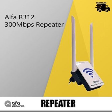 Alfa R312 300Mbps Repeater – Şəbəkə avadanlıqları – ucuztap.az