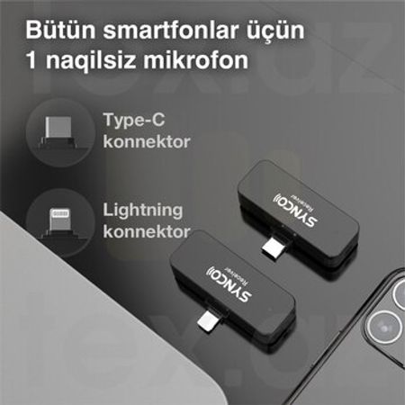 “Synco G1 TL” telefon üçün simsiz yaxa mikrofonu – Audio və video – ucuztap.az