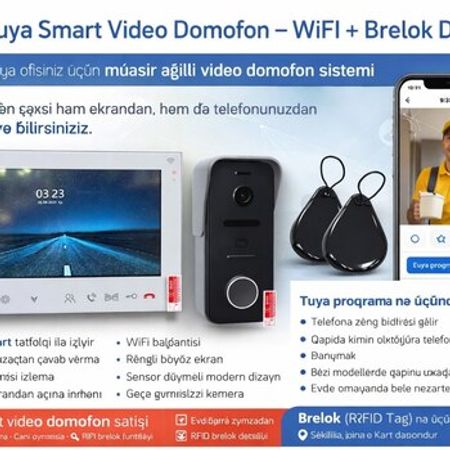 Domofon tuya – Bakı – ucuztap.az
