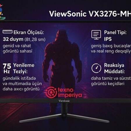 Monitor ViewSonic VX3276-MHD – Masaüstü kompüterlər – ucuztap.az