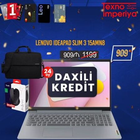 Lenovo IdeaPad Slim 3 15AMN8 — 82XQ01DPRK – Bakı – ucuztap.az