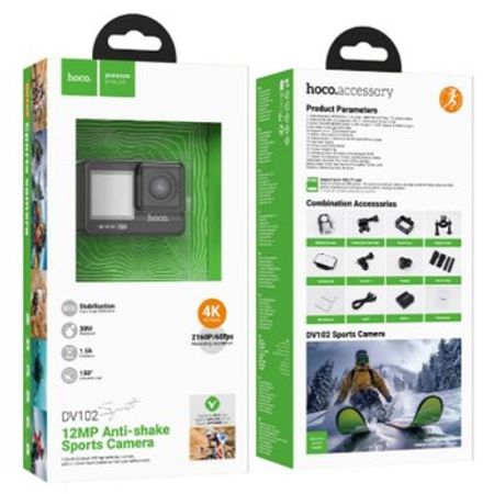 Hoco DV102 4K Dual Screen Action Kamera – Bakı – ucuztap.az