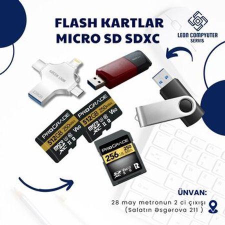 USB flaş SD kartlar – Bakı – ucuztap.az
