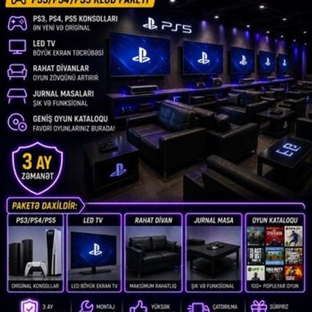 PlayStation klub avadanlıqları – Biznes üçün avadanlıq – ucuztap.az