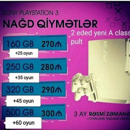 Sony PlayStation 3 – Oyunlar, pultlar və proqramlar – ucuztap.az