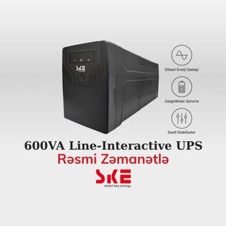 600VA Line-Interactive UPS - SKE GP600 (AVR) – Bakı – ucuztap.az