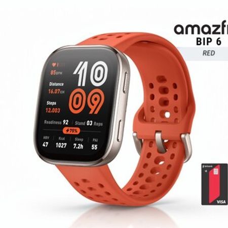 Amazfit BIP 6 red – Bakı – ucuztap.az