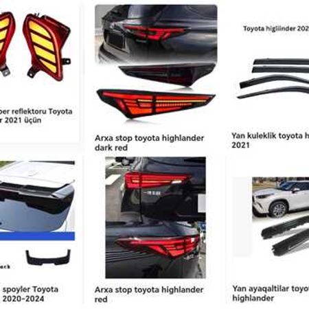Toyota Highlander aksesuarları – Ehtiyat hissələri – ucuztap.az