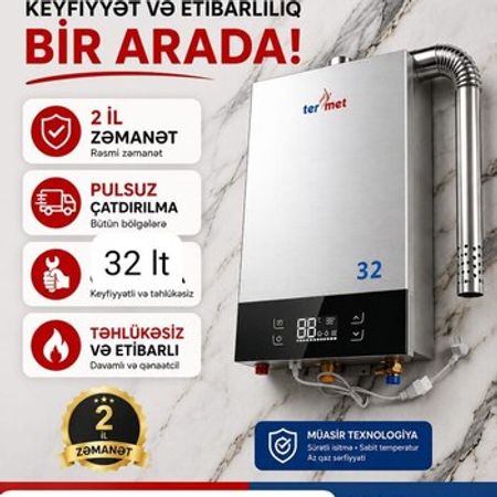 Su qızdırıcısı Termret 32 lt – Təmir və tikinti – ucuztap.az