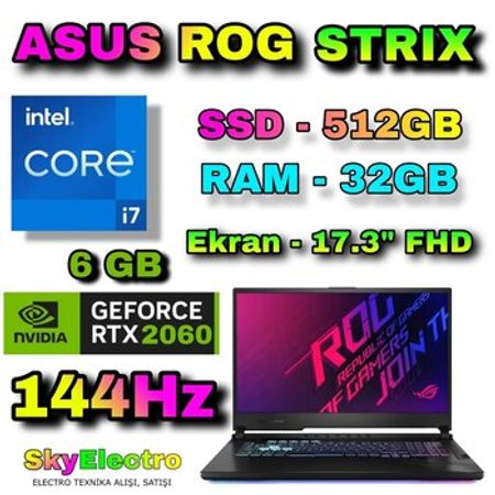 Asus Rog Strix G712LV i7 RTX 2060 Gaming – Noutbuklar və Netbuklar – ucuztap.az