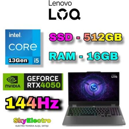 Lenovo LOQ 15IRX9 RTX 4050 Gaming – Noutbuklar və Netbuklar – ucuztap.az