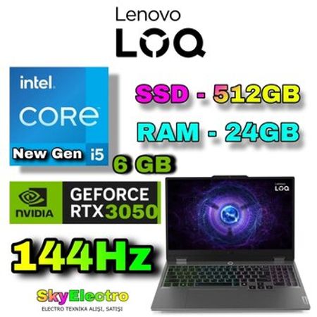 Lenovo LOQ 15IAX9 RTX 3050 Gaming – Noutbuklar və Netbuklar – ucuztap.az