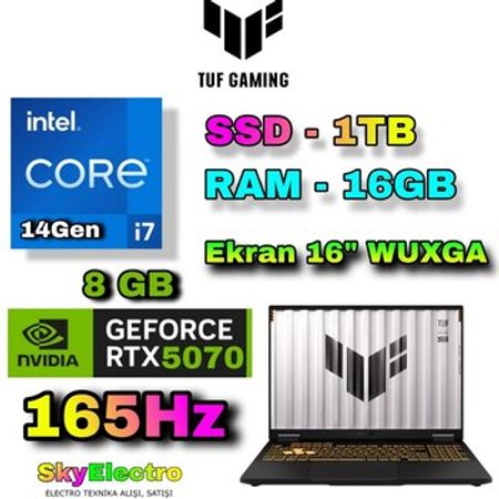 Asus TUF F16 FX608JPR RTX 5070 8 GB Gaming – Noutbuklar və Netbuklar – ucuztap.az