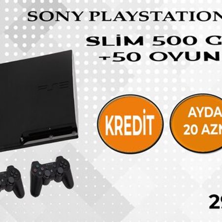 Sony PlayStation Super Slim 500GB – Oyunlar, pultlar və proqramlar – ucuztap.az