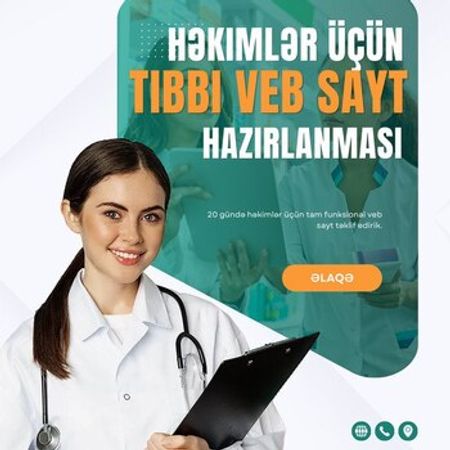 Həkimlər üçün veb saytların hazırlanması – IT, internet, telekom – ucuztap.az