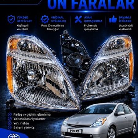 Toyota Prius 20 Kuza ön faraları – Ehtiyat hissələri – ucuztap.az