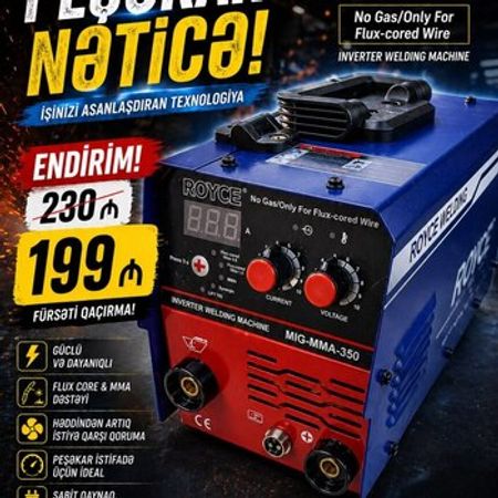Royce 350A qaynaq aparatı – Bakı – ucuztap.az