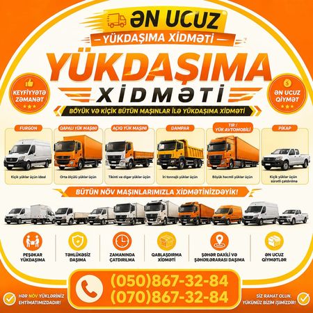 Ən ucuz yükdaşıma xidməti – Bakı – ucuztap.az