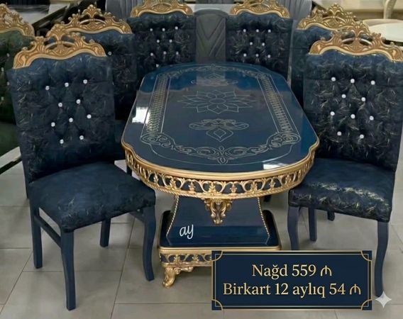 Masa, Ağac, Mavi – Bakı – ucuztap.az