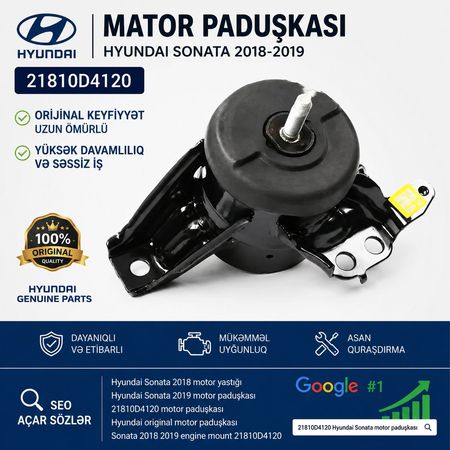 Hyundai Sonata Motor Paduskası 21810D4120 – Orijinal – Ehtiyat hissələri – ucuztap.az