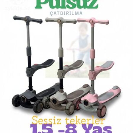 Scooter Cosmo K603 2 2in1 SAMOKAT və BEQOVEL – Roliklər və skeytbordlar – ucuztap.az