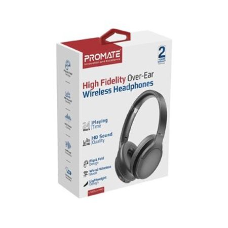 Promate LaBoca-Pro black over-ear wireless headphones – Audio və video – ucuztap.az