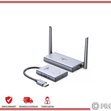 Görüntü ötürücü 50633A UGREEN Wireless HDMI Extender Transmitter and Receiver 50m CM506 – Bakı – ucuztap.az