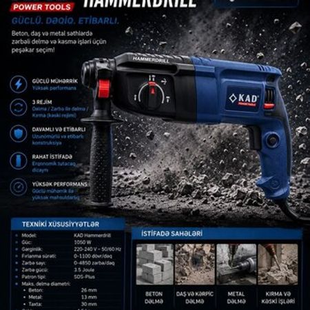 KAD HAMMERDRILL – güclü, etibarli – Təmir və tikinti – ucuztap.az