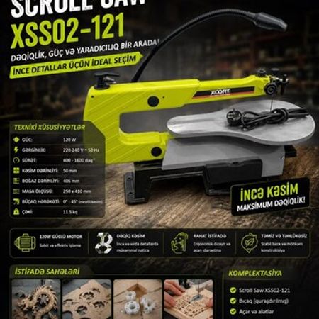Kəsmə aparatı XCORT XSS02-121 Scroll Saw – Bakı – ucuztap.az
