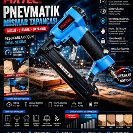 Pnevmatik Mismar Tapançası FIXTEC / Stepler – Bakı – ucuztap.az