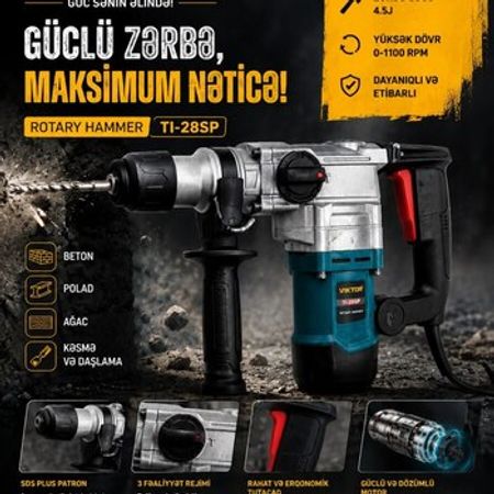 VIKTOR TI-28SP Rotary Hammer – Bakı – ucuztap.az