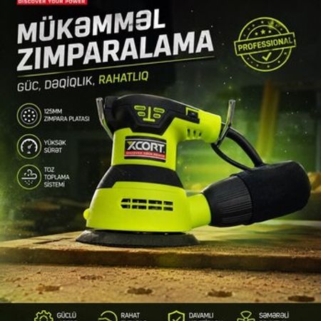 XCORT elektrikli orbital zımpara maşını – Bakı – ucuztap.az