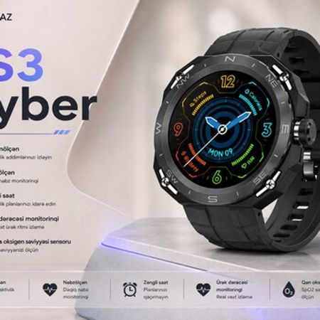 Ağıllı saat Smart Watch JS3 Cyber Black – Saatlar – ucuztap.az