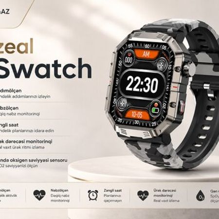 Ağıllı saat Telzeal T-Swatch Black – Saatlar – ucuztap.az