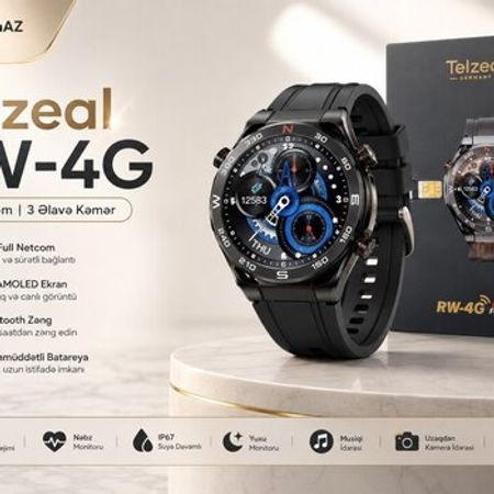 Smart saat Telzeal Rw-4g black – Saatlar – ucuztap.az
