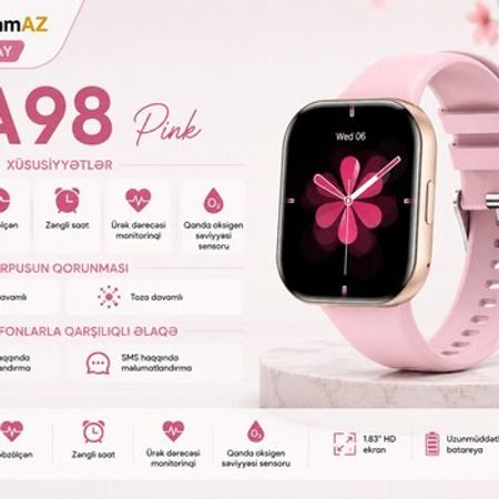 Ağıllı saat Smart Watch OA98 Pink – Saatlar – ucuztap.az