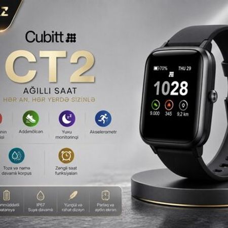 Cubitt CT2 Black Smart saat – Saatlar – ucuztap.az