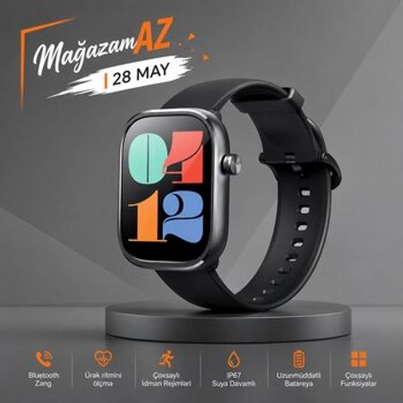 Mibro C4 Dark Grey smart saatı – Saatlar – ucuztap.az