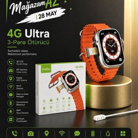 Modio Ultra Gold Smart Saat – Premium Ultra Dizayn – Saatlar – ucuztap.az