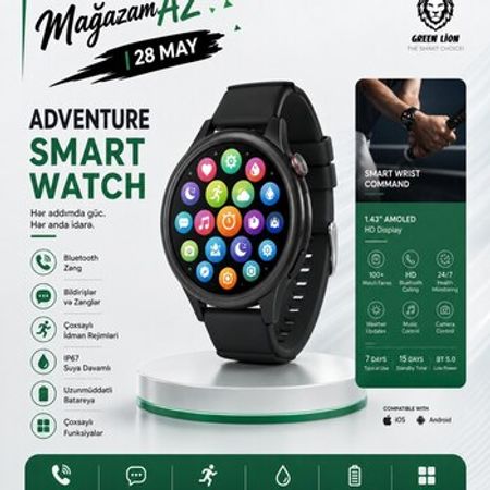 Infinitie GL ISW9 Pro Black AMOLED Smart Saat – SpO2 və IP68 Dəstəyi – Saatlar – ucuztap.az