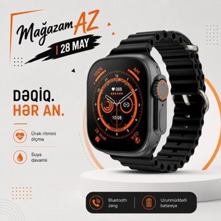 Smart saat X8 Ultra Max black – Saatlar – ucuztap.az