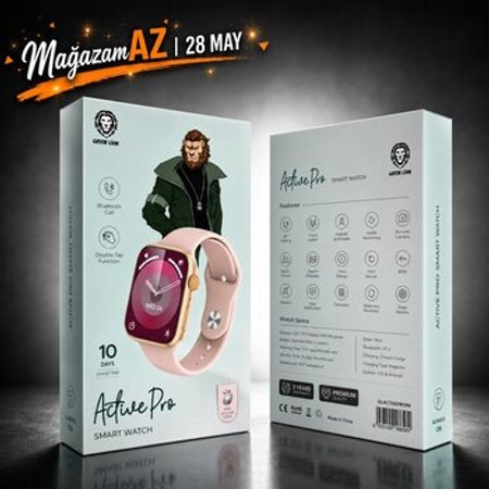 GL SW09 Active Pro Gold AMOLED Smart saat – IP68 və SpO2 funksiyalı – Saatlar – ucuztap.az