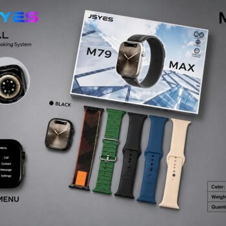 JSYES M79 Max Black Smart Saat – Bakı – ucuztap.az