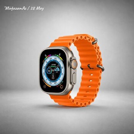 Anigado Ultra Watch AW-8 Gold smart saat – Bakı – ucuztap.az