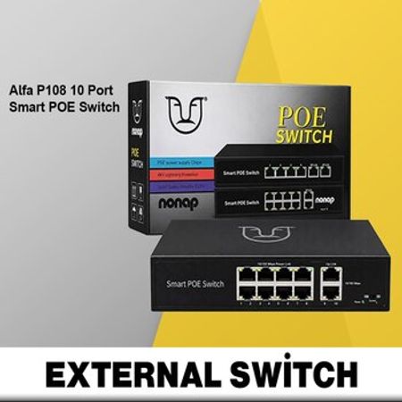 10 Port Alfa P108 Smart POE Switch – Bakı – ucuztap.az