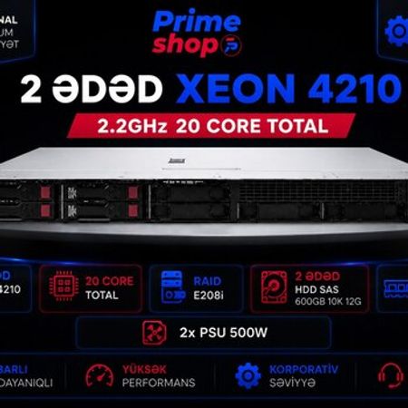 Server HPE DL360 Gen10 8SFF – Şəbəkə avadanlıqları – ucuztap.az