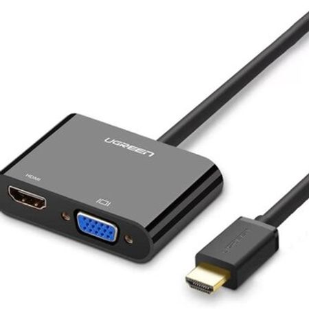 UGREEN HDMI to VGA + HDMI Çevirici (CM101) – Kompüter aksesuarları – ucuztap.az